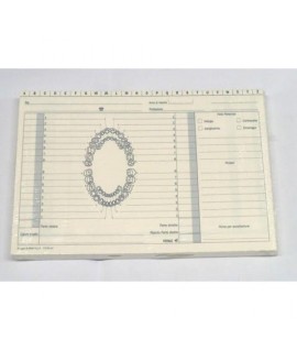 SCHEDA PER DENTISTI 24X17 100PZ