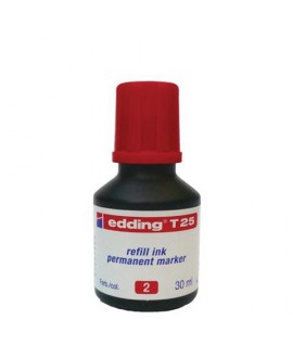 INCHIOSTRO MARCAT. EDDING T25 ROSSO 30ML