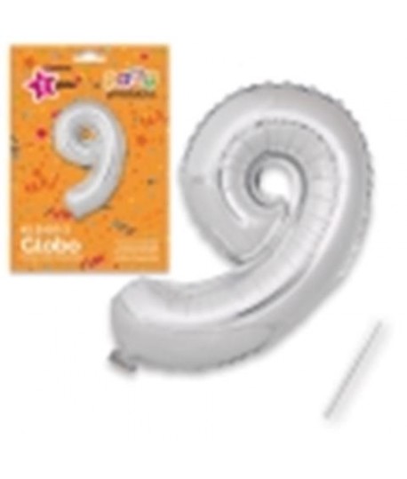 PALLONCINO 9 POLIAMMIDE CM.35 ARGENTO