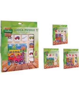 GLOBO 37698 GIOCA PUZZLE IN LEGNO