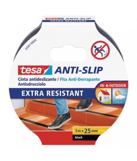 ADESIVO ANTISCIVOLO TESA MM25 X 5M ROT.