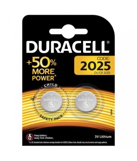 PILE DURACELL DL2025/CR2025 3V 2PZ