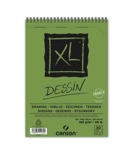 BLOC SPIRALE CANSON XL DESSIN 160GR A5