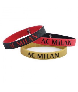 TRIS BRACCIALETTI SILICONE MILAN 1315