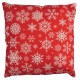 CUSCINO ROSSO C/FIOCCHI NEVE CM45 250876