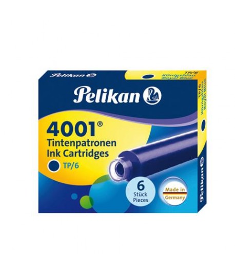 CARTUCCE STILO PELIKAN TP6 BLU 6PZ