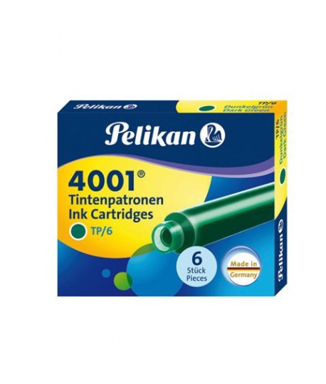 CARTUCCE STILO PELIKAN TP6 VERDE 6PZ