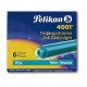 CARTUCCE STILO PELIKAN TP6 TURCHESE 6PZ