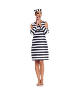 COSTUME ADULTO F CARCERATA -M AQ03020