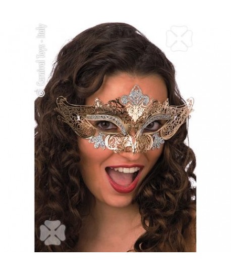 MASCHERA ORO 707CT METALLO CON GLITTER