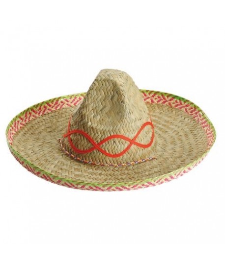 CAPPELLO SOMBRERO PAGLIA DECORATO CT5804