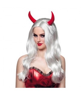 PARRUCCA DEVIL BIANCA FP72247 C/CORNA