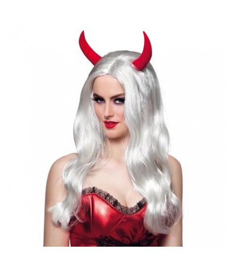 PARRUCCA DEVIL BIANCA FP72247 C/CORNA
