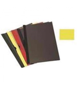 CARTELLINA CON CLIP SP.4MM A4 GIALLO 5PZ