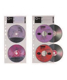 BUSTA CD/DVD CON FORI 4P FAVORIT 10PZ