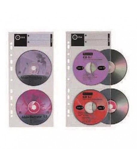 BUSTA CD/DVD CON FORI 4P FAVORIT 10PZ