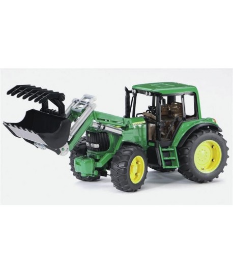 BRUDER 02052 TRATTORE JOHN DEERE C/BENNA