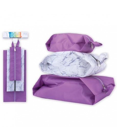 SET 3 BEAUTY CASE VIOLA BA51621N-8730Y