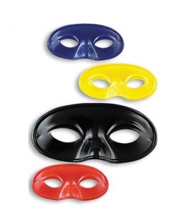 MASCHERA DOMINO PLASTICA COLORATA 1202CT