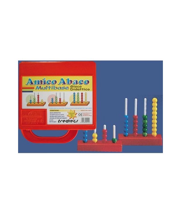 ABAC Amico Abaco Multibase In Valigetta Colorata Bambini Scuola 
