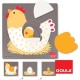 GOULA 53027 PUZZLE GALLINA LEGNO