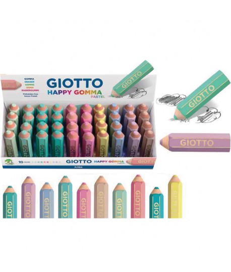 GOMMA GIOTTO HAPPY PASTEL 234000