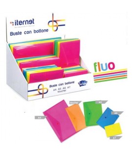 BUSTE BOTTONE FLUO ITERNET 70111 120PZ