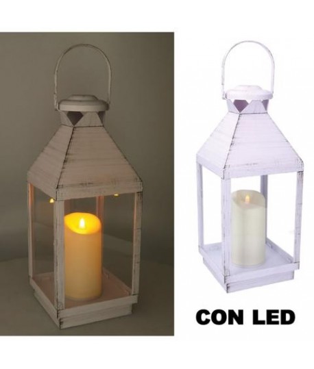 LANTERNA LED PLASTICA BIANCO 372260