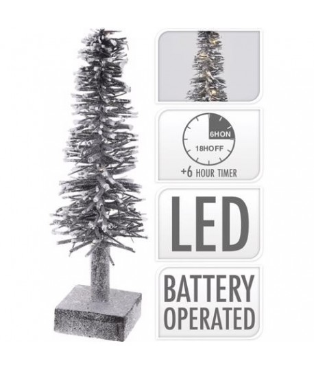 ALBERO LED NERO 10L H40 AMZ100930 BATT