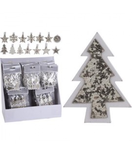 ADESIVI+CLIP SET NATALE LEGNO DH8045450