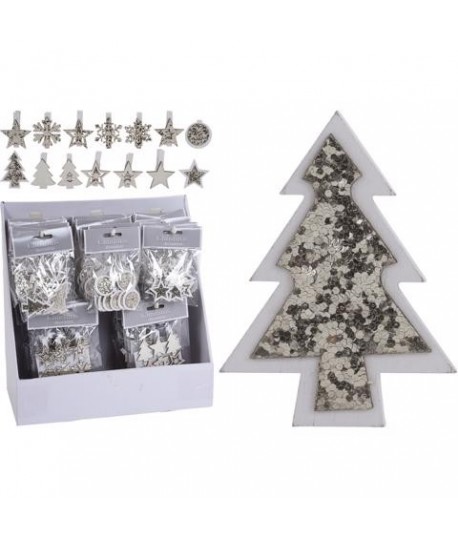 ADESIVI+CLIP SET NATALE LEGNO DH8045450