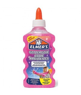 ELMER'S COLLA LIQUIDA GLITTER ROSA 177ML