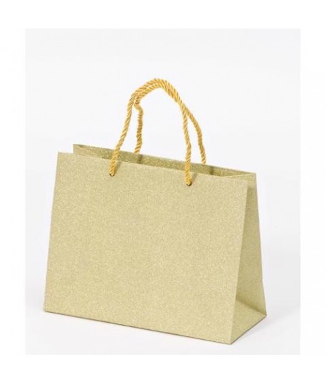 SHOPPER STAR GLITTER ORO 23X10X18H