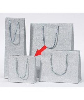 SHOPPER STAR GLITTER BIANCO 15X5X15H