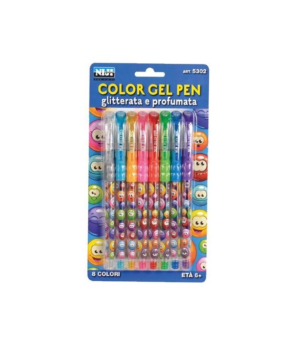 Comprare BIRO NIJI 5302 GLITTER 8PZ INK PROFUMATO, Vendita online