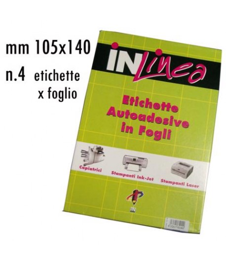 ETICHETTE INLINEA BIANCO MM105X140 100FF