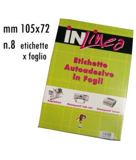 ETICHETTE INLINEA BIANCO MM105X72 100FF