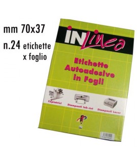 ETICHETTE INLINEA BIANCO MM70X37 100FF