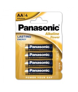 PILE ALKALINE PANASONIC AA 1,5V 4PZ