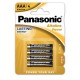 PILE ALKALINE PANASONIC AAA 1,5V 4PZ