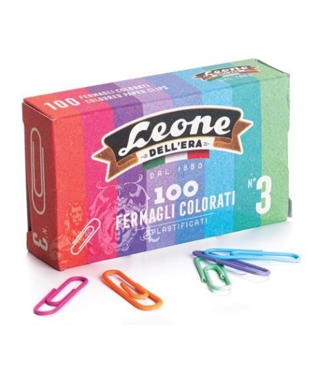 FERMAGLI LEONE N3 28MM COLOR. 10X 100PZ