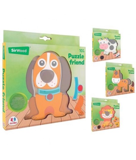 GLOBO 39997 PUZZLE IN LEGNO ANIMALE