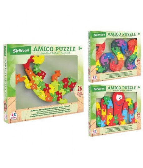 GLOBO 40592 AMICO PUZZLE LEGNO 26PZ