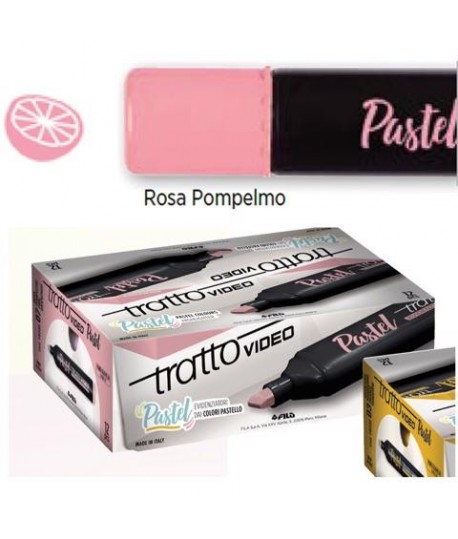 EVIDENZIATORE TRATTO VIDEO PASTEL ROSA