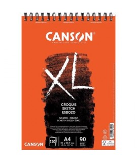 BLOC SPIRALE CANSON CROQUIS XL A/4 90GR