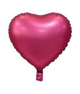 MYLAR CUORE 18" FUXIA SATINATO 989495-01