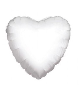 MYLAR CUORE 18" BIANCO 34102-18/01