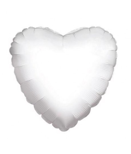 MYLAR CUORE 18" BIANCO 34102-18/01