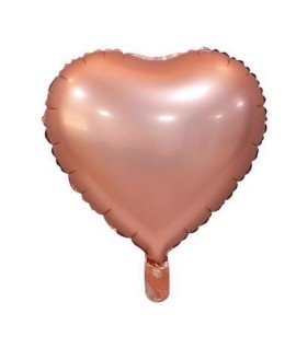 MYLAR CUORE 18" ROSA GOLD SATI.989471-01