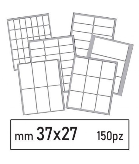 ETICHETTE BIANCHE 29 MM 37*27 150PZ